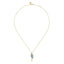 Blue Topaz & Diamond Pendant