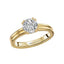 Round Diamond Hidden Halo Engagement Ring