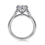 Oval Diamond Three Stone Engagement Ring