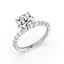 Round Diamond Channel Engagement Ring