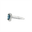 Sapphire & Diamond Halo Ring