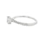 Princess Diamond Straight Band Engagement Ring