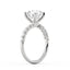 Round Diamond Channel Engagement Ring