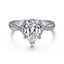 Pear Diamond Twisted Engagement Ring
