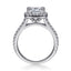 Cushion Diamond Halo Engagement Ring