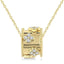 Diamond Clover Barrel Pendant