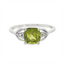 Peridot & Diamond Fashion Ring