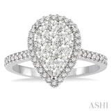 Pear Shape Lovebright Essential Diamond Engagement Ring