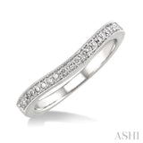 Curved Diamond Wedding Band