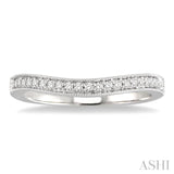 Curved Diamond Wedding Band