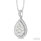 Pear Shape Lovebright Essential Diamond Pendant