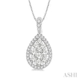 Pear Shape Lovebright Essential Diamond Pendant