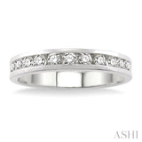 Channel Set Diamond Wedding Band