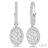 Oval Shape Lovebright Essential Diamond Earrings