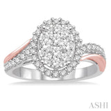 Oval Shape Lovebright Diamond Ring