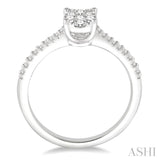 Oval Shape Lovebright Essential Diamond Engagement Ring