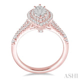 Marquise Shape Lovebright Diamond Engagement Ring