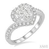 Heart Shape Lovebright Diamond Engagement Ring