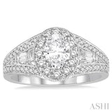 Oval Shape Diamond Engagement Ring