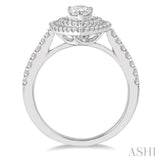 Pear Shape Semi-Mount Diamond Engagement Ring