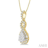 Pear Shape Lovebright Diamond Pendant