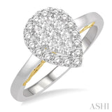 Pear Shape Lovebright Essential Diamond Ring