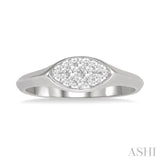 Marquise Shape Lovebright Essential Diamond Signet Ring