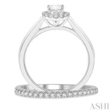 Oval Shape Diamond Wedding Set