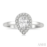 Pear Shape Diamond Engagement Ring