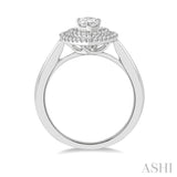 Pear Shape Semi-Mount Diamond Engagement Ring