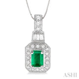 Gemstone & Diamond Pendant