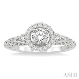 Semi-Mount Diamond Engagement Ring