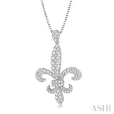 Fleur De Lis Diamond Pendant