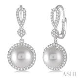 Pearl & Diamond Fashion Earrings