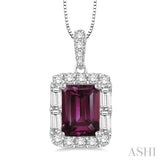 Gemstone & Diamond Pendant