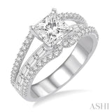 Semi-Mount Diamond Engagement Ring