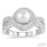 Pearl & Diamond Fashion Ring