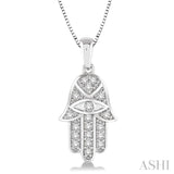 Hamsa Diamond Pendant