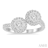 2 Stone Lovebright Diamond Fashion Ring