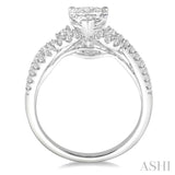 Heart Shape Semi-Mount Diamond Engagement Ring