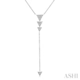 Triangle 'Y' Diamond Necklace