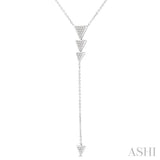 Triangle 'Y' Diamond Necklace