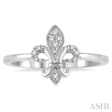 Fleur De Lis Diamond Ring