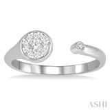 Lovebright Diamond Fashion Open Signet Ring