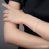 Stackable Lovebright Diamond Open Cuff Bangle