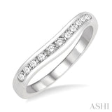 Curved Diamond Wedding Band