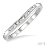 Curved Diamond Wedding Band