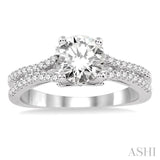 Semi-Mount Diamond Engagement Ring