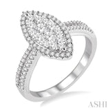 Marquise Shape Lovebright Diamond Ring