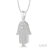 Hamsa Diamond Pendant